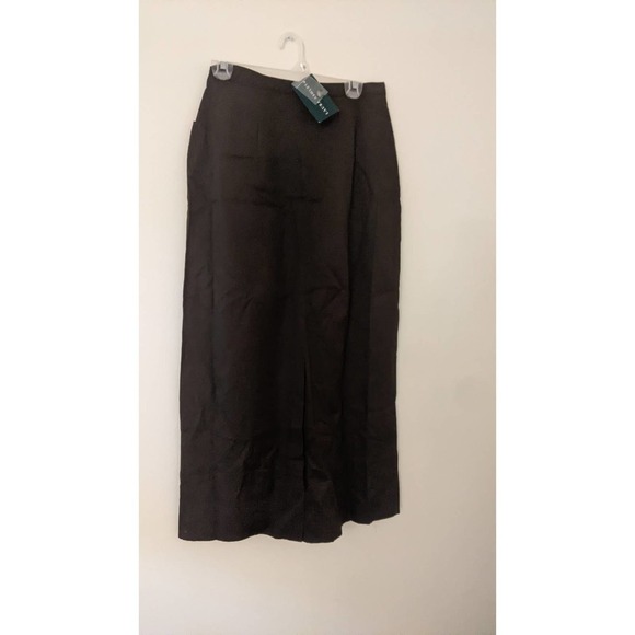 Laura Ashley Brown Maxi Skirt Cotton Size 12 (Runs Small) NWT - Picture 4 of 14